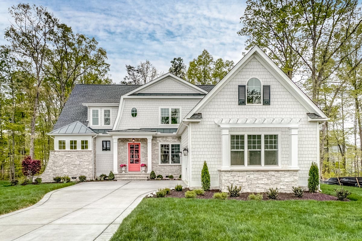 Shingle Style Home Plan 93058EL