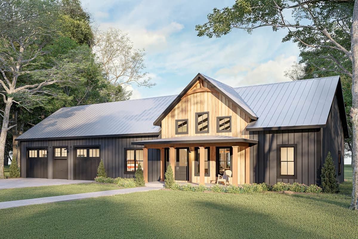 Plan 25065DH - Barndominium House Plan