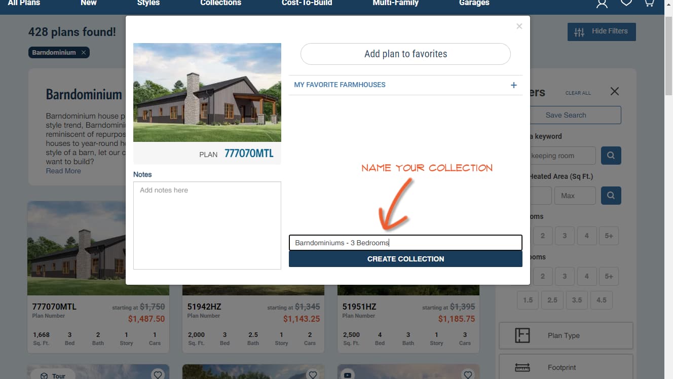 Custom House Plan Collections - Create a Custom Collection on Architectural Designs