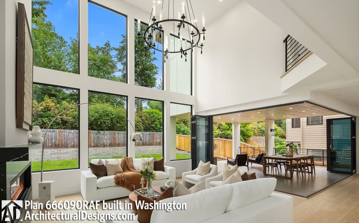 Plan 666090RAF
4-Bed Contemporary House Plan with Lower-Level Apartment