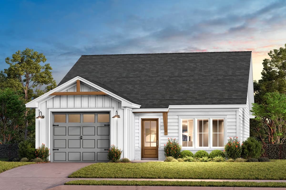 Plan 51994HZ
2-Bed Cottage House Plan with Open Concept Living Under 1200 Sq Ft House Plans