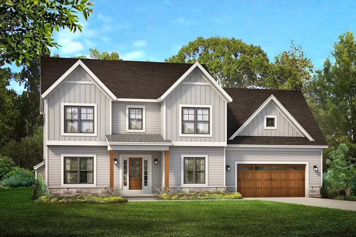 Recently Sold House Plans - Plan 790133GLV
EXCLUSIVE
2400 Sq Ft Modern Farmhouse Plan with 3-Bedrooms and a Rear-Facing Pocket Office