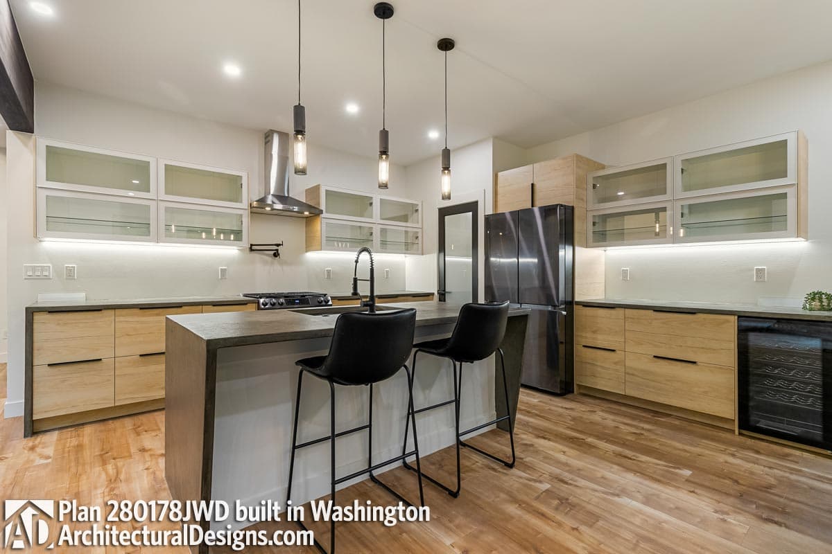 Plan 280178JWD
Contemporary Northwest Home Plan for Front-Sloping Lots - 3114 Sq Ft