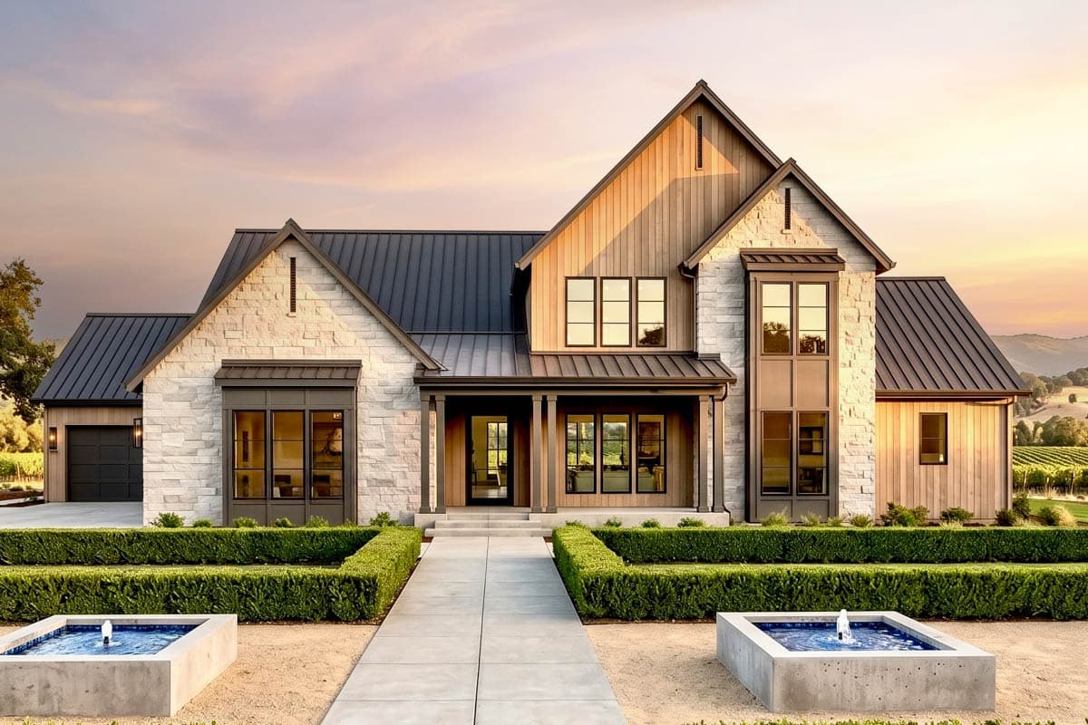 820016WSF Transitional Farmhouse Plan