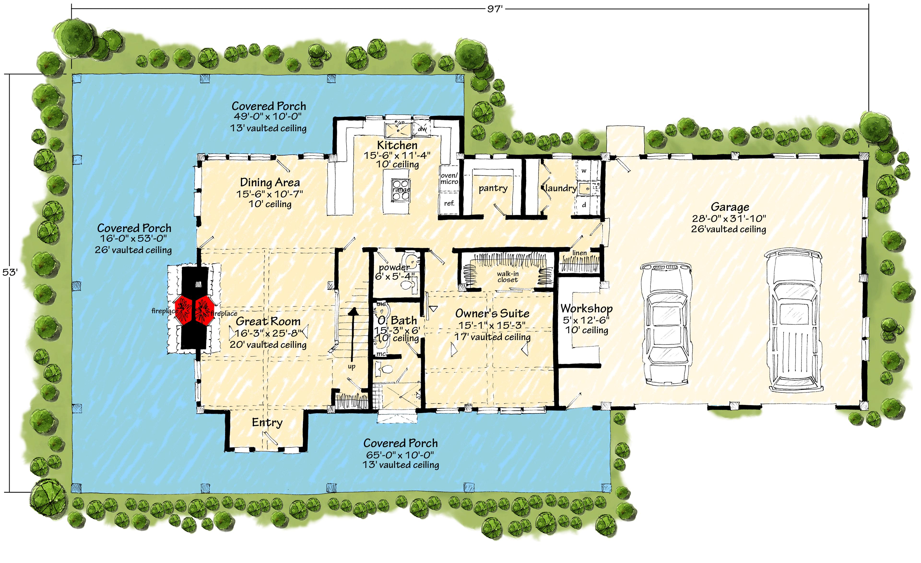 12977KN - Main Floor Plan