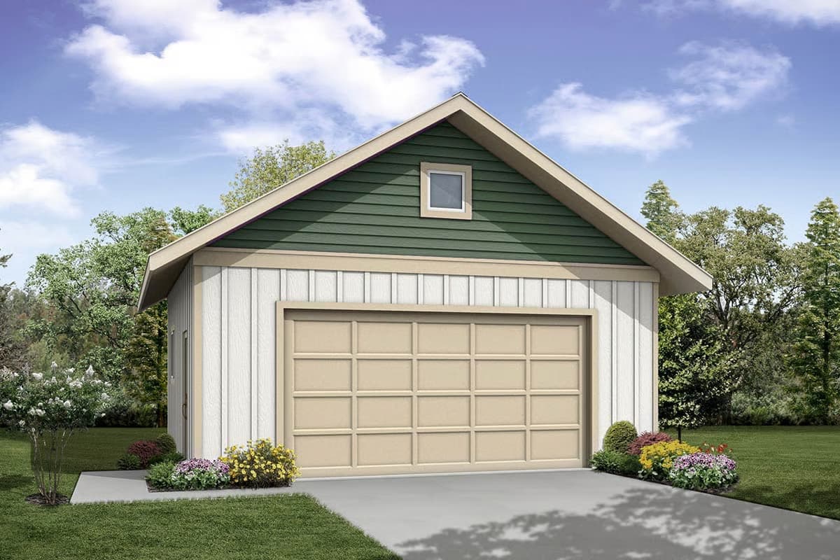 Plan 720106DA
2-Car Garage Plan Under 500 Sq Ft