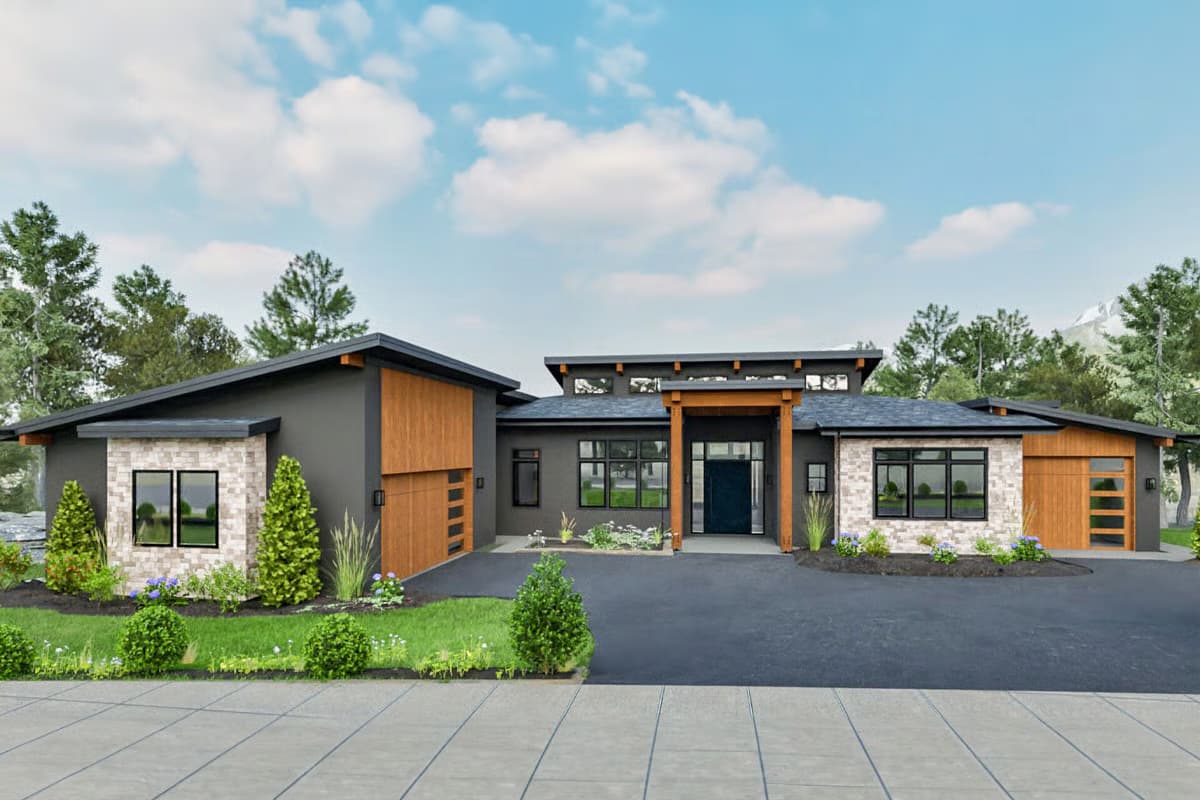 Plan 307700RAD
Exclusive

4-Bed Contemporary Plan with Outdoor Kitchen and Flex Room - 4090 Sq Ft