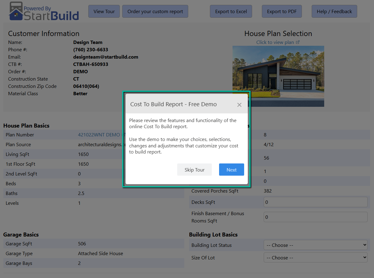 StartBuild - Demo Tour