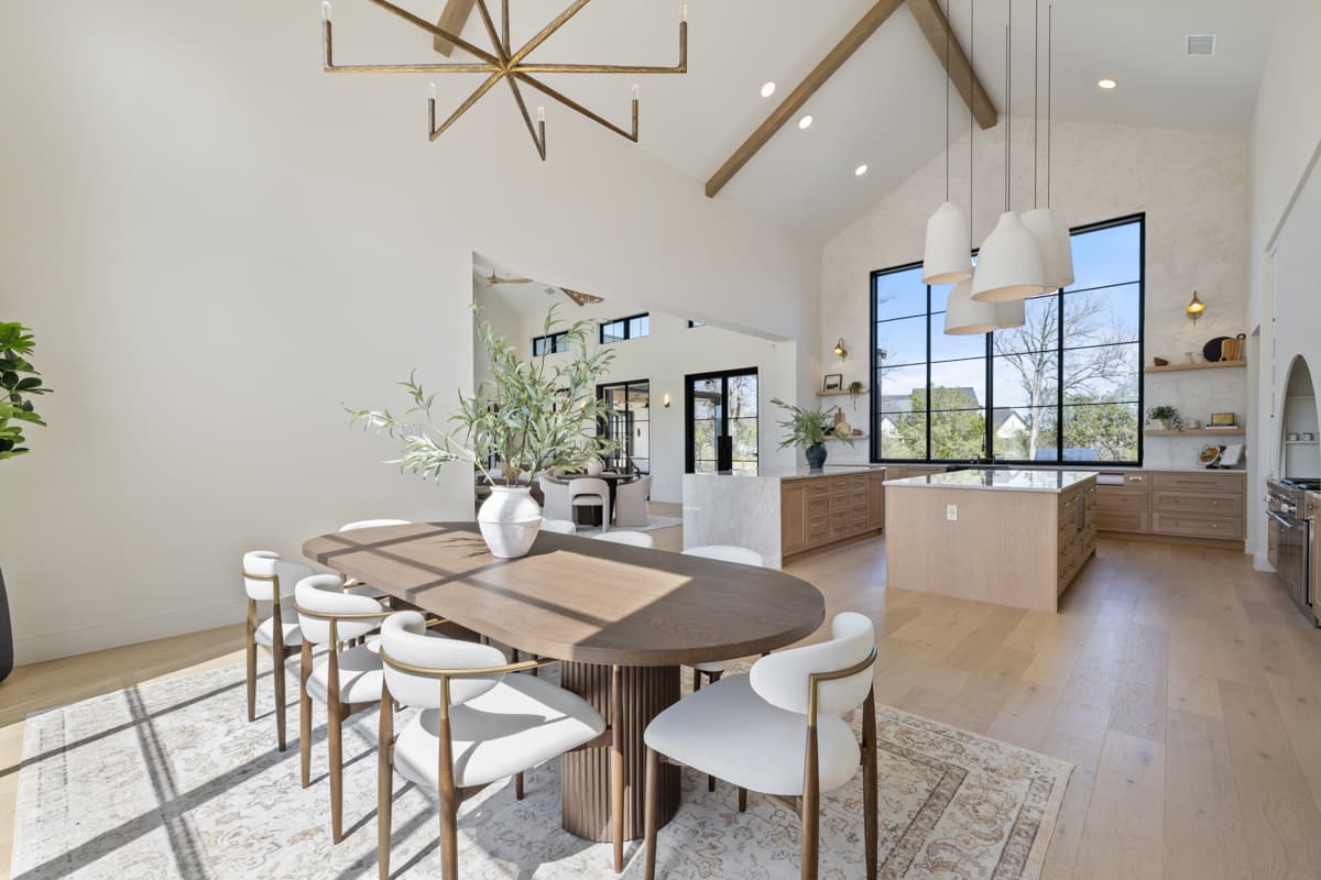 House Plan 818033JSS Comes to Life in Texas - Transitional Farmhouse with 3-Car Garage and Bonus Room Above - 3854 Sq Ft