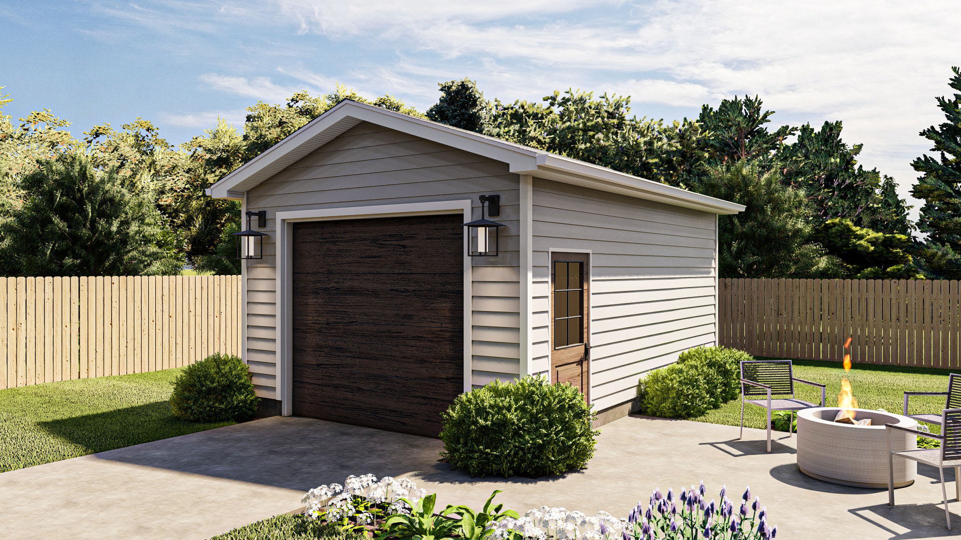 623383DJ Detached Garage Plan