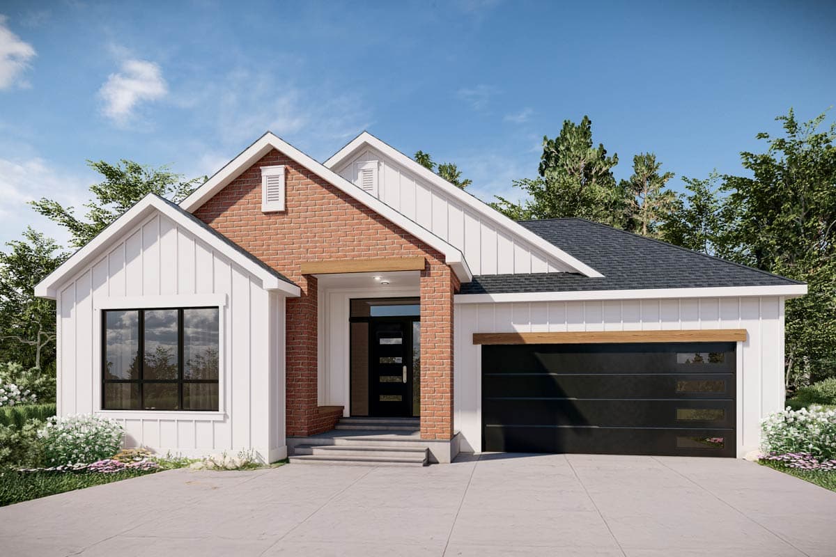 370051SEN - Contemporary Ranch House Plan