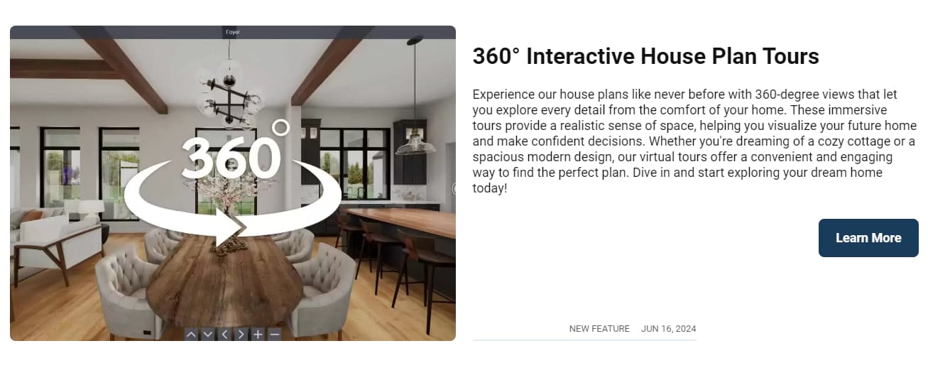 360° House Plan Tours: Top Reasons Why You Will Love Them! New Website
