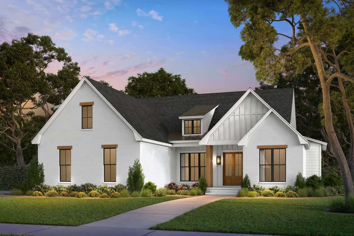 Plan 52002HZ
4-Bed Modern Farmhouse Plan with Bonus Room and Outdoor Kitchen - 1945 Sq Ft
