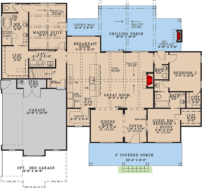 70931MK - Main Floor Plan
