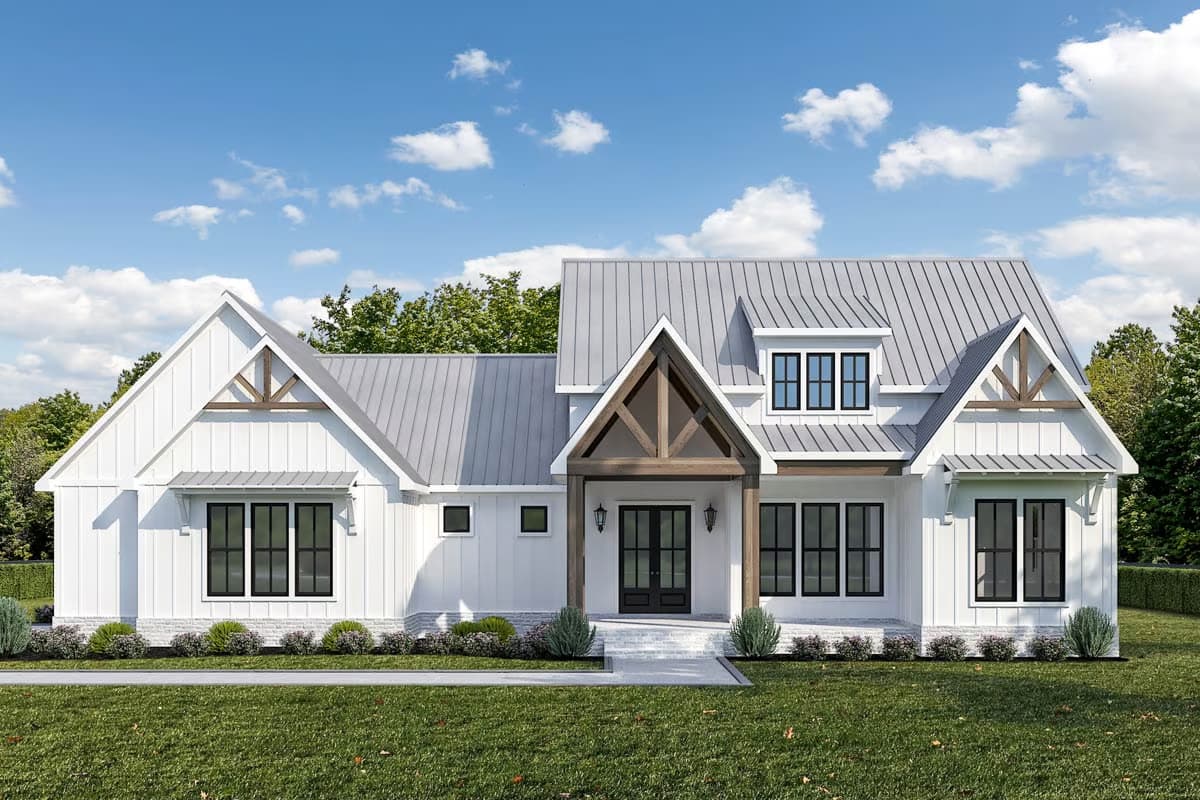 Plan 860087MCD
4-Bedroom New American House Plan with Outdoor Fireplace - 2255 Sq Ft