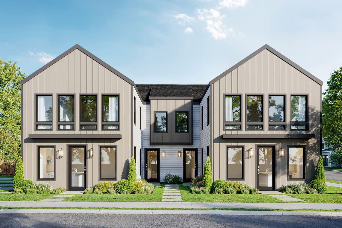 Plan 100340GHR
Exclusive

Contemporary Multi-Plex House Plan with 4 Units - 3273 Sq Ft