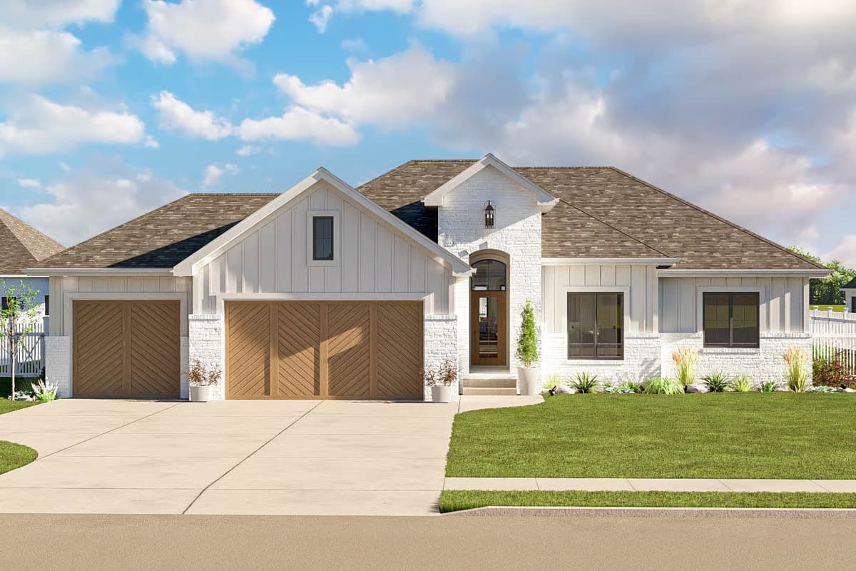 Plan 62608DJ
Single Story Traditional House Plan with Clustered Bedroom Layout -1913 Sq Ft